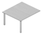 MMHP1412 Центральный модуль стола для переговоров (металлические опоры)